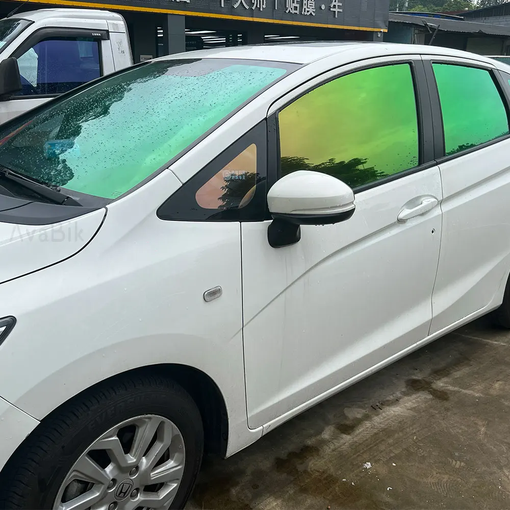 1mX1.52m 75%VLT Green Chameleon Film Car side window front gear UV Sticker Solar Decorative Protective Foils Car Glass Tinting