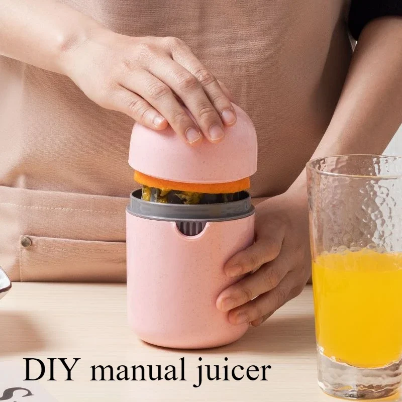 

Mini DIY Manual Fruit Juicer Citrus Orange Lid Rotary Press Non-Slip Reamer for Lemon Lime Gra Orange Citrus Kitchen Blenders