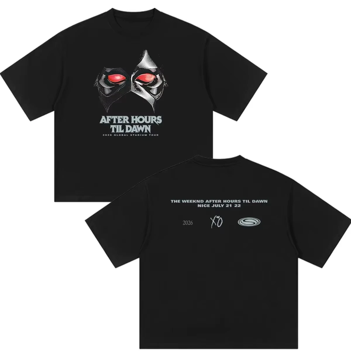 Summer Bestselling The Weeknd After Hours Til Dawn 2026 Tour Merch Y2K Print Crew Neck Short Sleeve Lightweight Casual T-shirt