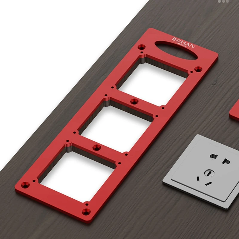 Switch Socket Bottom 86 Box Slotted Scribing Template Tool Opening Hole Decoration Tool Template Electrical Outlet