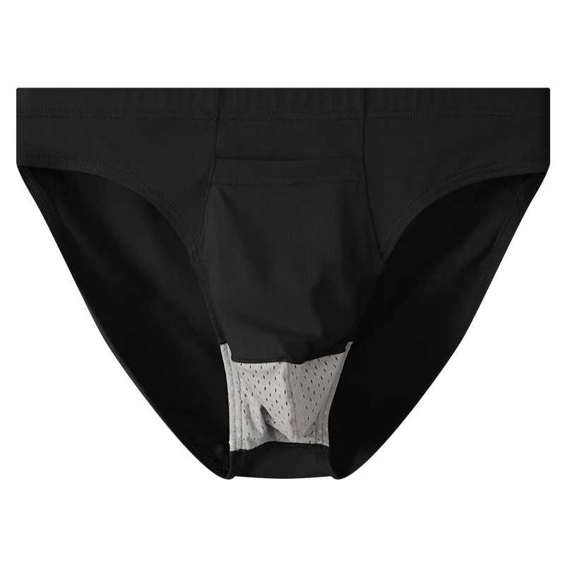 Men's Briefs Shorts Cotton Underwear Man Breathable Mesh Pouch Panites Man Low Rise Bullet Separation JJ Underpant Hombre Cueca
