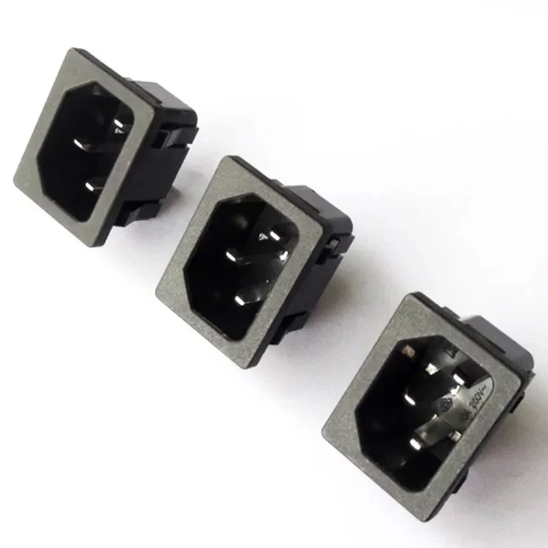 250VAC 10A  AC-05 Power Socket C13 Inlet Power Socket Connector Plug 3Pin