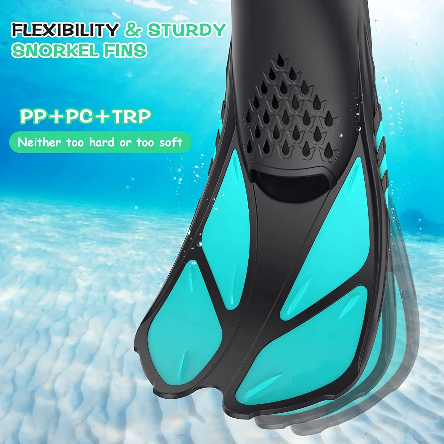 Snorkeling Foot Diving Fins Adjustable Adult Swimming Fins Flippers Swimming Equipment Water Sports Child Kid Adult dropshipping