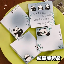 50 Pcs Pandas Sticky Notes Cute Cartoon Pandas Self-Stick Notes Pads Animal Divider Tabs Bundle Writing Memo Pads Back to School