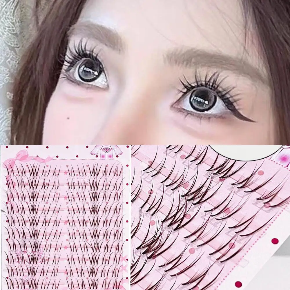 10 rangées de grappes de cils individuels, Extension de cils naturels segmentés, faux cils volants adaptés aux femmes, outils de maquillage, cadeau