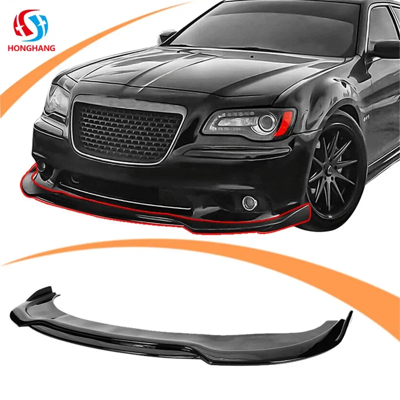 

Honghang Auto Parts Front Bumper Lip Splitter Carbon Fiber for Chrysler 300c SRT Body Kit Accessories 2015-2020 Black Euro