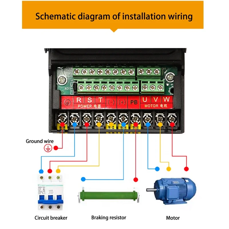 고효율 VFD 주파수 인버터, 1 상 3 상 AC 드라이브, 220V380V, 0.4kW ~ 630kW 제조