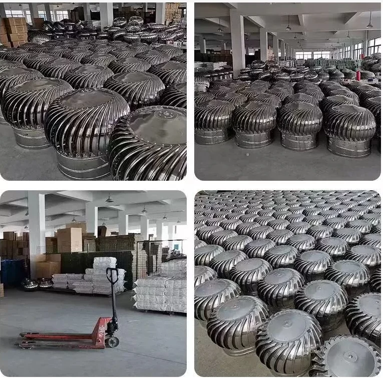 Windbetriebener Dachlüftungsventilator, keine Stromversorgung, industrielle Belüftung, Axialfluss-Dachventilator, 400 mm, 600 mm, 800 mm, 1000 Edelstahl