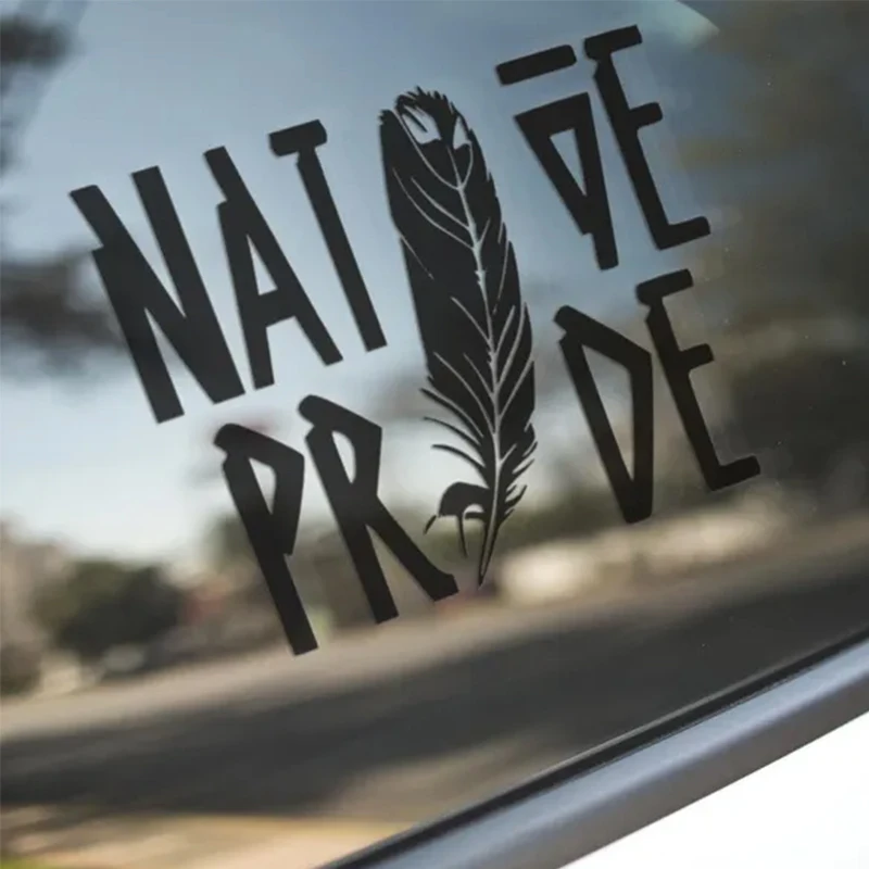 Native Pride Feather Car Stickers Decoration Window Creative Personality Stickers Exterior Accessories Waterproof Vinyl Decal