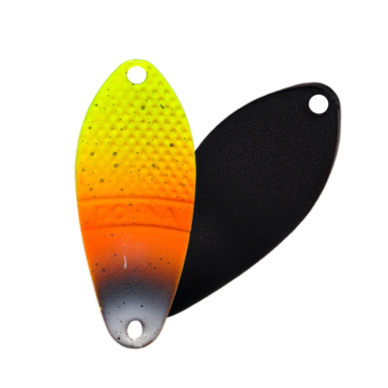 Peche Leurre Pesca Spoon ca. 3g 30mm Bunter Spoon-Köder aus Kupfermetall, Angelköder, Schwimmköder für Forelle, Chub, Barsch, Lachs