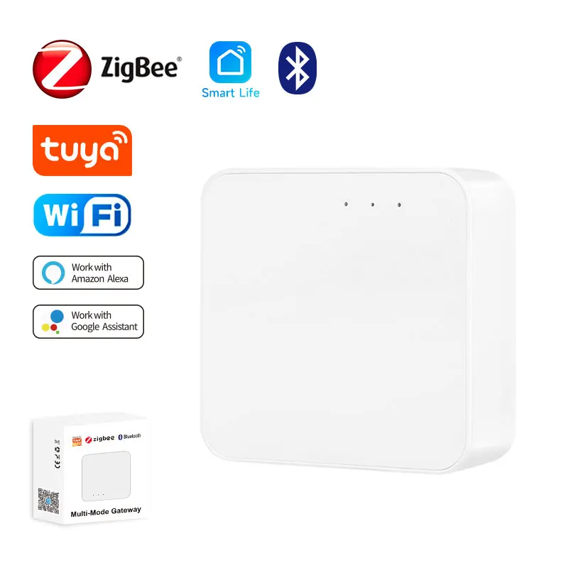 Tuya WiFi Smart Wireless Gateway Hub Bluetooth, Aplicativo Multi-Modo, Controle Remoto Sem Fio, Funciona com Alexa Home