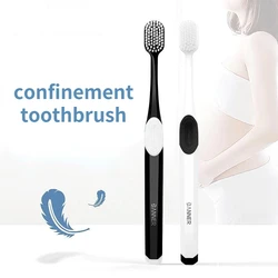 2pcs Adult Toothbrush Wide Head Square Hole Soft Bristle Toothbrush Pregnant Woman Confinement Toothbrush