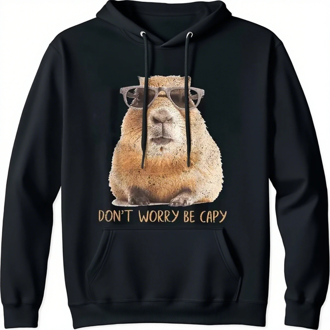 

Kapibara, осенние и зимние хлопковые мужские и женские толстовки с графическим принтом, повседневные уличные спортивные тренировочные брендовые трендовые толстовки