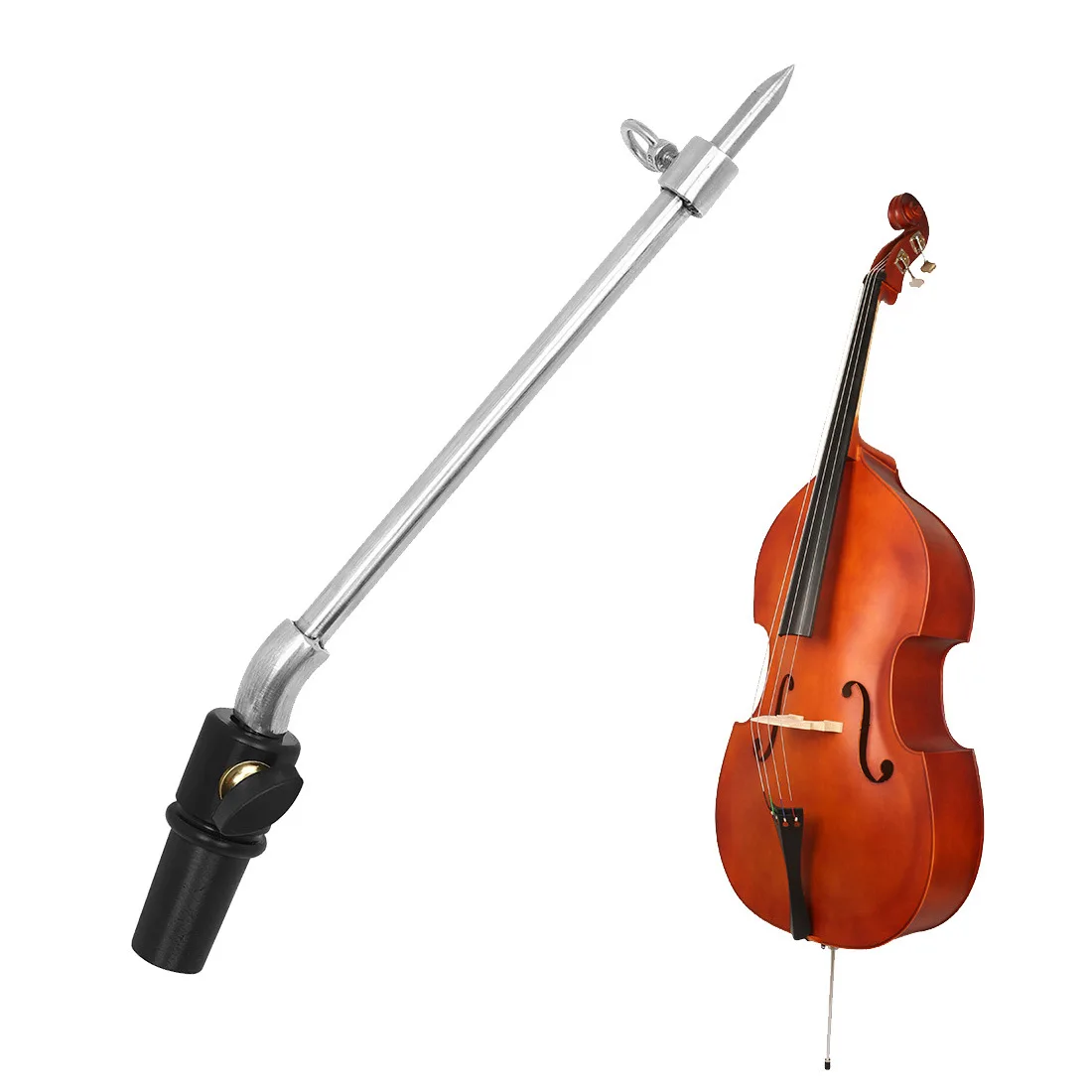 Double Bass Endpin Professional Bass Endpin Rest 3/4-4/4 Bass Endpin Non-Slip Support Rod