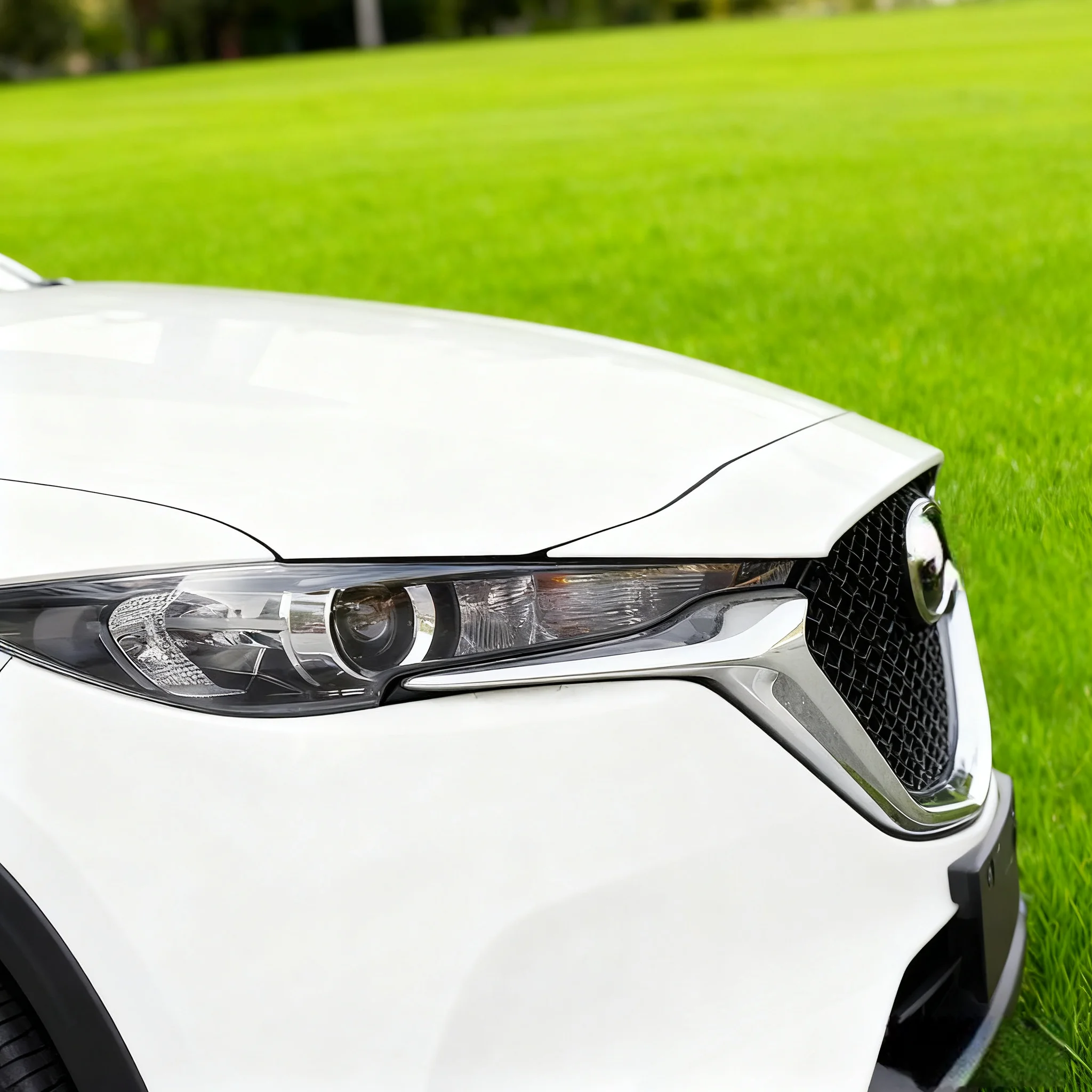 الجبهة غطاء المصباح لمازدا CX-5 CX5 2017-2019 كشافات عاكس الضوء غطاء المصباح رئيس ضوء المصباح الزجاج يغطي عدسة قذيفة قبعات #3