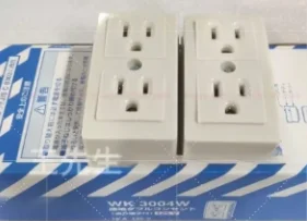 WK3004W Duplex Grounding Surface Mount Outlet Socket 15A 125V Brand‑New