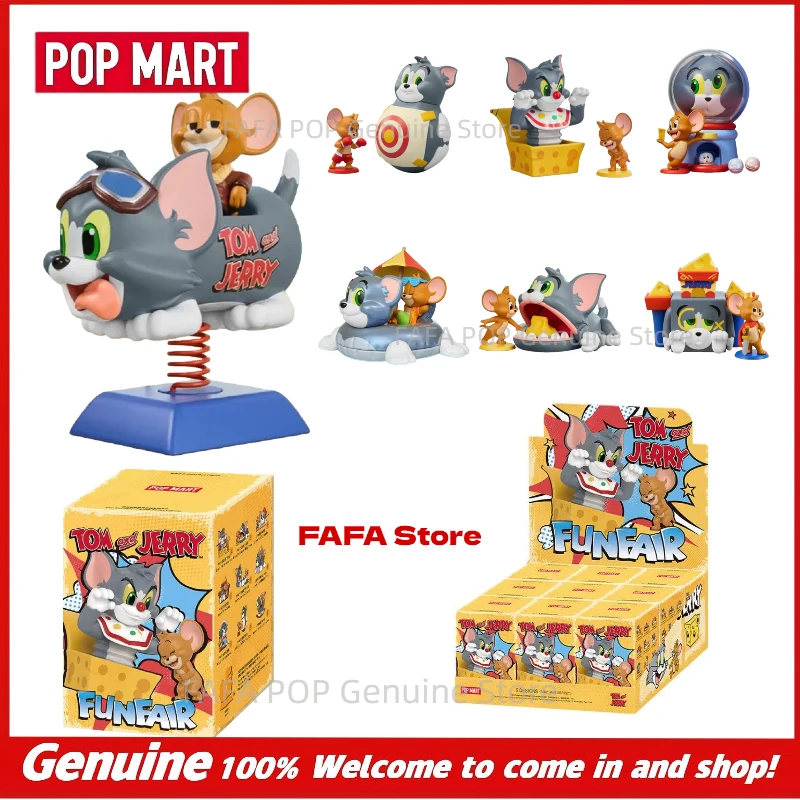 

Новая оригинальная коллекционная фигурка POP MART Том и Джерри из серии Funny Park в слепой коробке — отличный подарок на день рождения