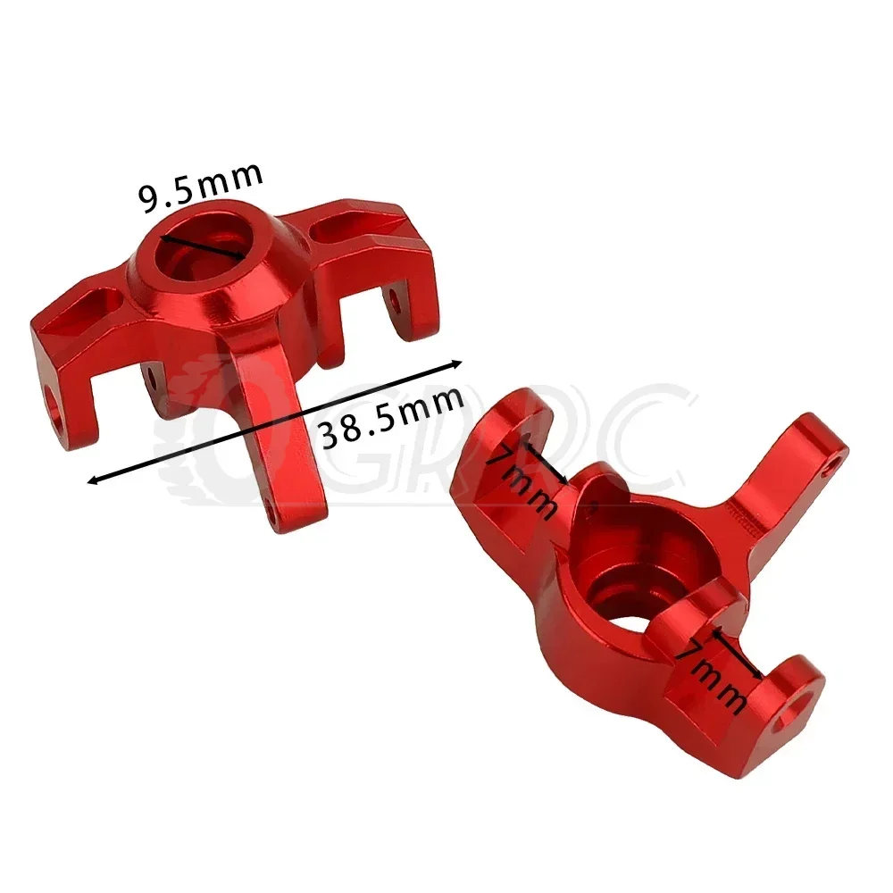 For MJX Hyper Go 1/14 14209 14210 RC Car Metal Assembly Front Rear Swing A Arm Steering Knuckle C Hubs Set Upgrades Parts