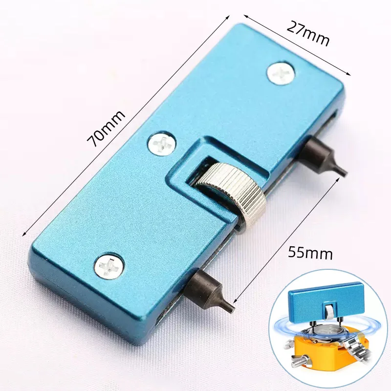 Watch Opener Back Case 56mm Caliber Adjustable Screw Portable Press Closer  Remover Kits Hand Tool Wrench Watch Battery Cover