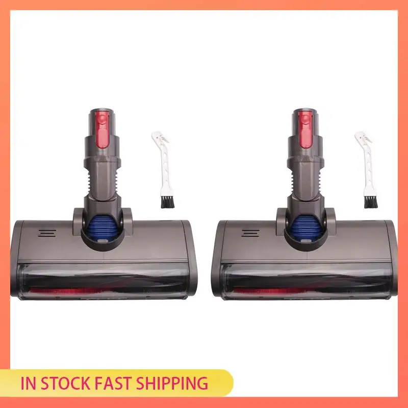 

AA05 2X щетка для пылесоса Dyson V7 V8 V10 V11 V15 Насадка для щетки для пола с зелеными светодиодами для ковров и твердых полов