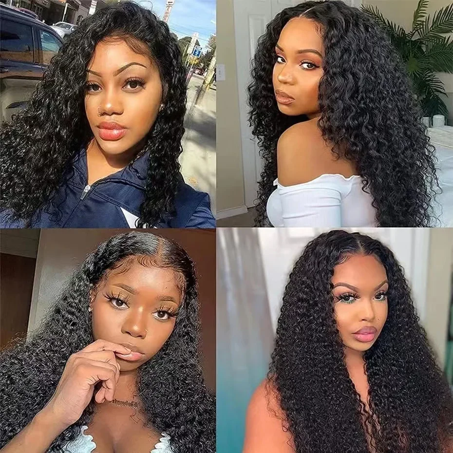 

Lace Front Wig Loose Deep Wave Long Curly Hair Soft Human Hair Wig for Women Synthetic Lace Wigs Cosplay