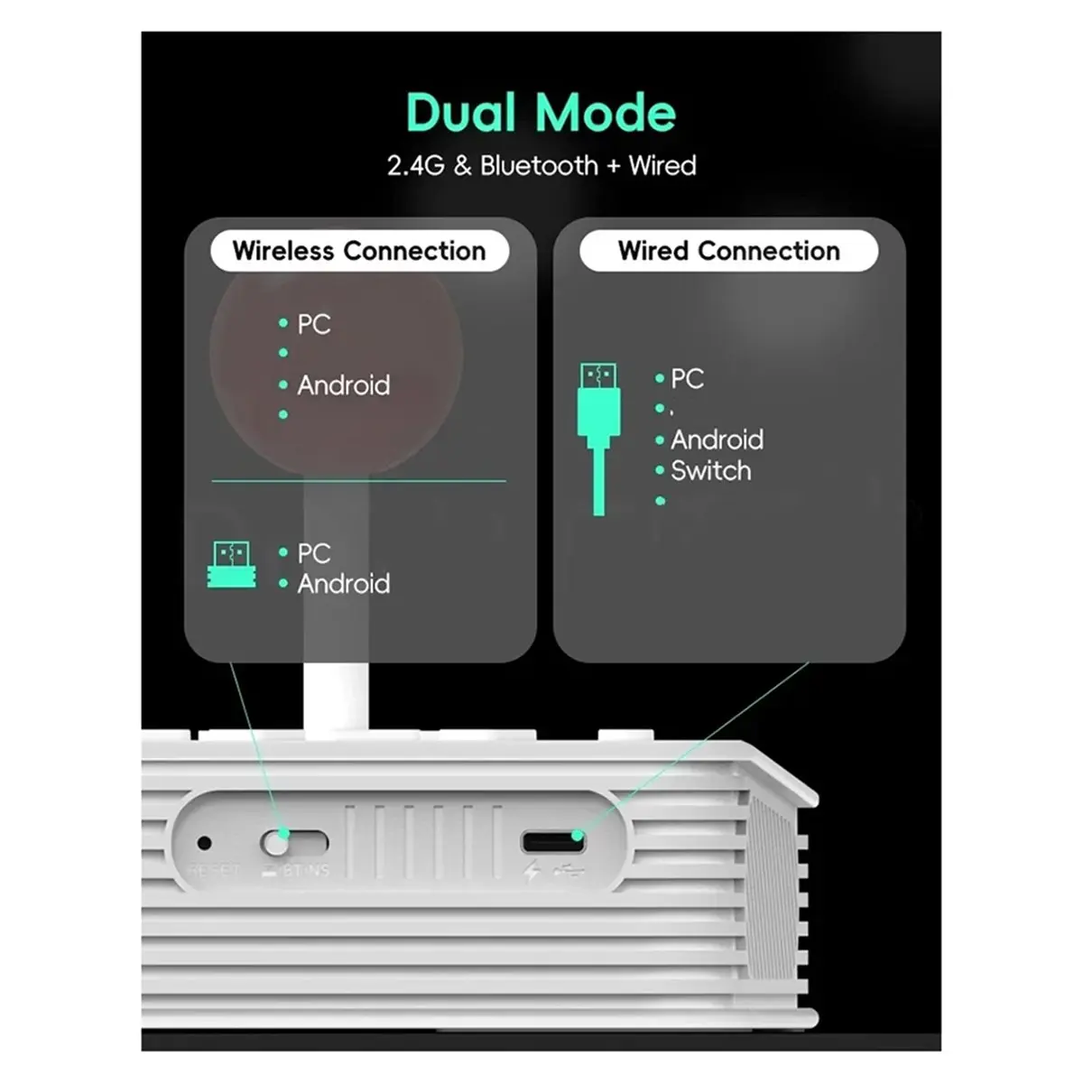 2pcs Y5A PRO Stick Switch Window Fight Stick Support Wireless BT 2.4G Receiver and Wired Connection
