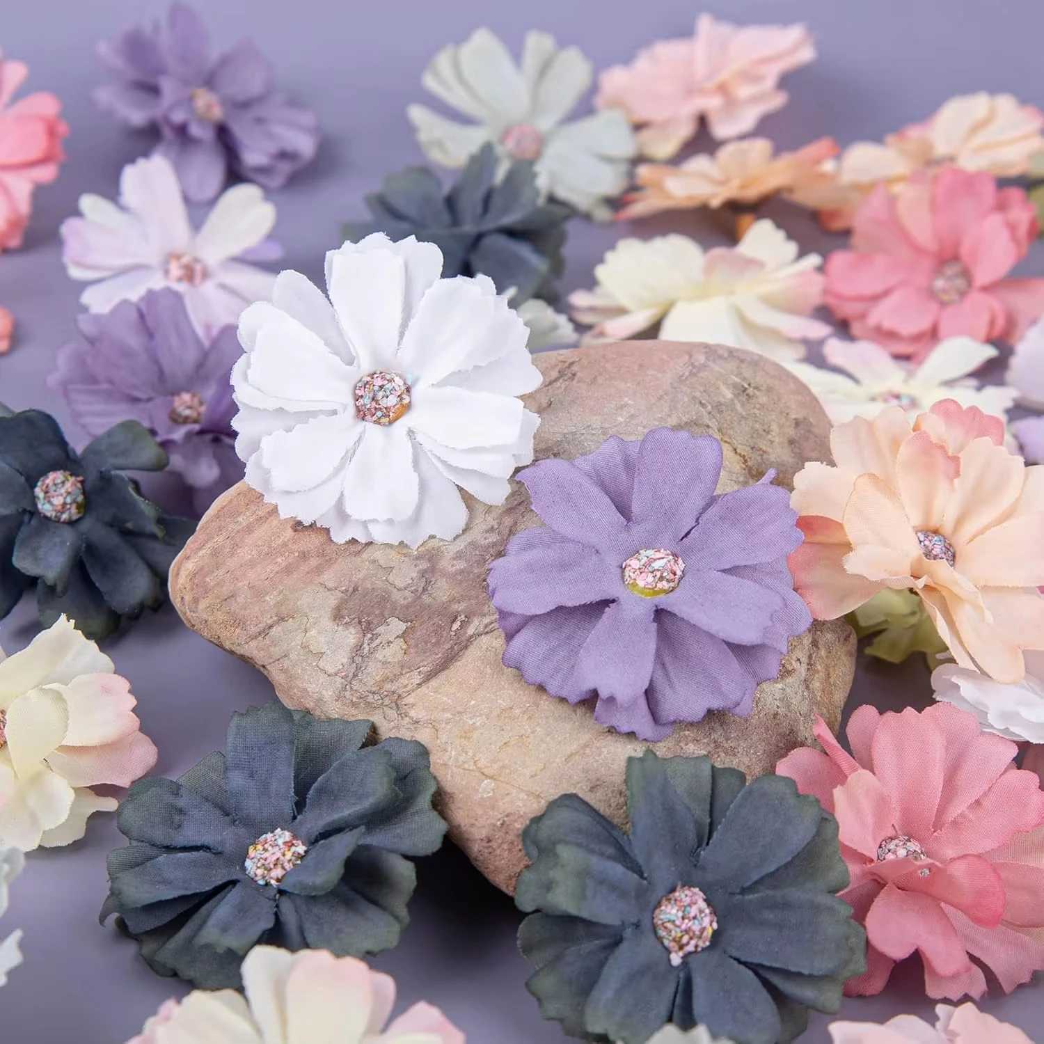 50/100Pcs Künstliche Blumen Günstige Seide Daisy Kopf Mini Hause Zimmer Hochzeit Dekorative Kranz Diy Geschenk Box Anordnung zubehör