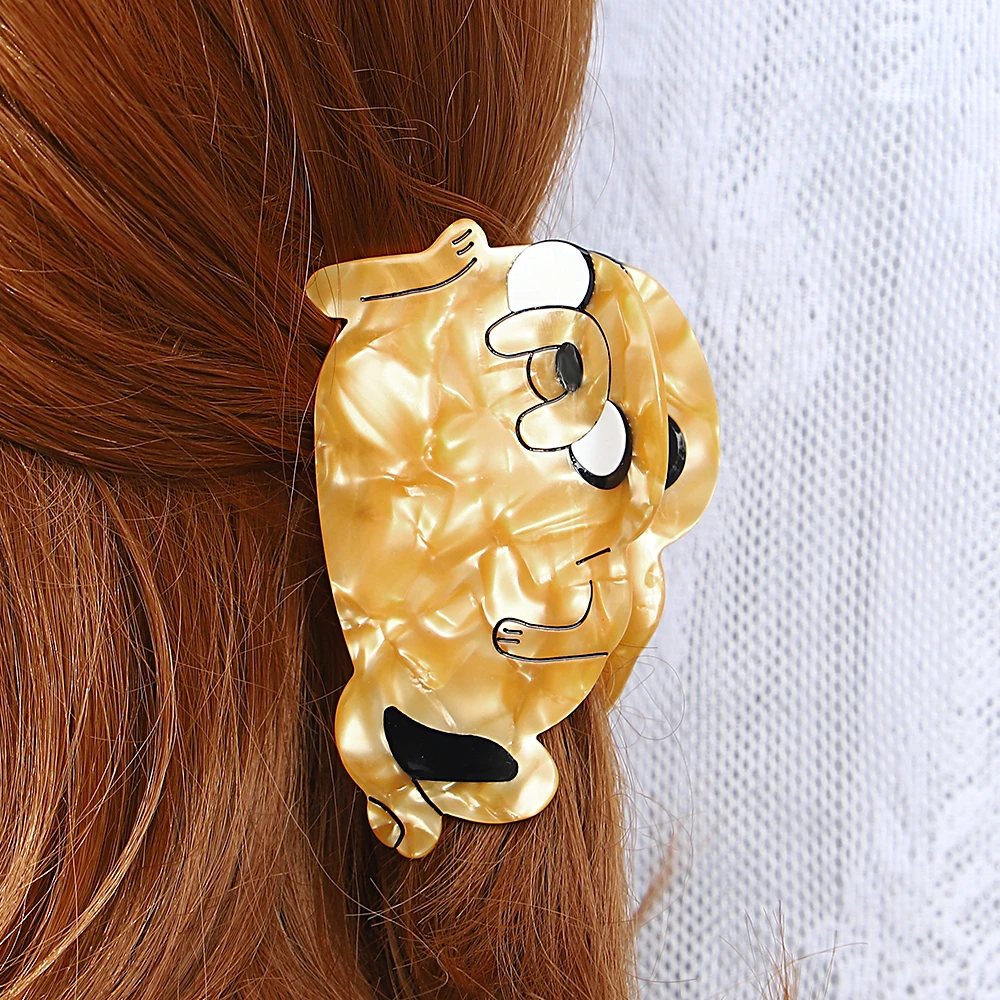 AENSOA Original Nischen-Cartoon-Haarnadel, niedlicher Seelöwe, kleines Tier, Klaue, Clip, fortgeschrittener Essigsäure-Acryl-Kopfschmuck für Frauen – Detail 31