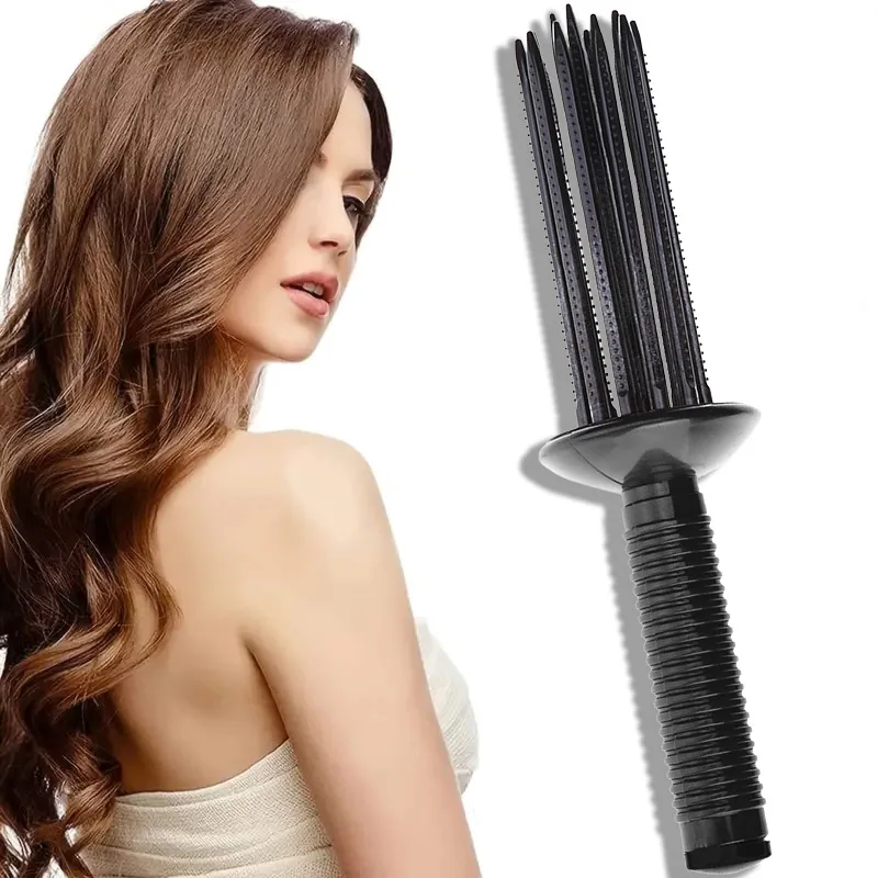 New Adjustable Air Volume Comb Hair Fluffy Styling Curler Curls Comb Hair Curler Heatless Curling Make Up Brush Roller Tools