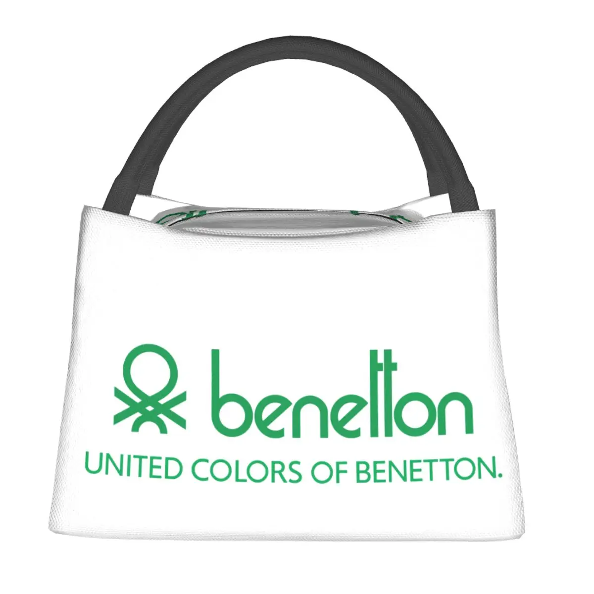 United Colors Of Benetton Lunch Bags Insulated Bento Box Lunch Tote Picnic Bags Cooler Thermal Bag for Woman Student Travel