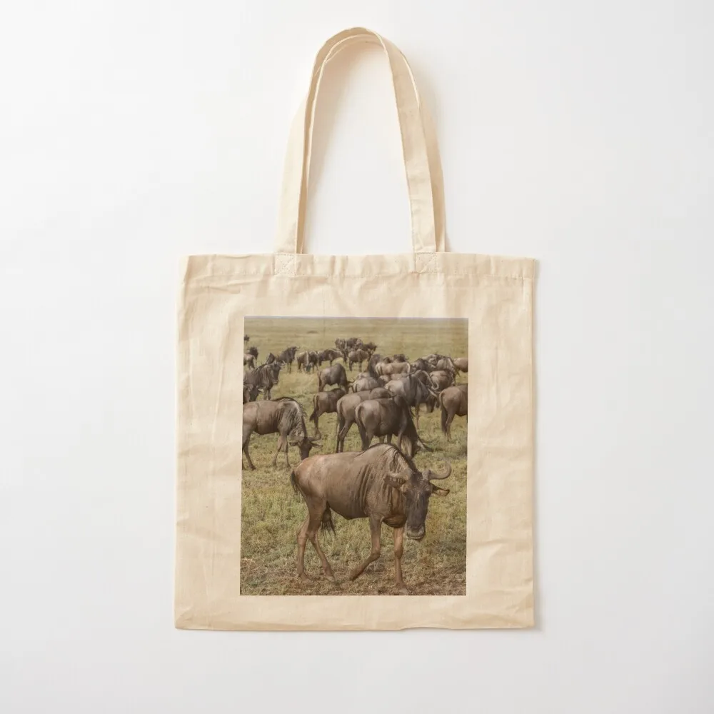 

Wildebeest - heavy metal rockers of the Serengetti Tote Bag shopping bag Cloth bag Customizable tote Eco Canvas Tote