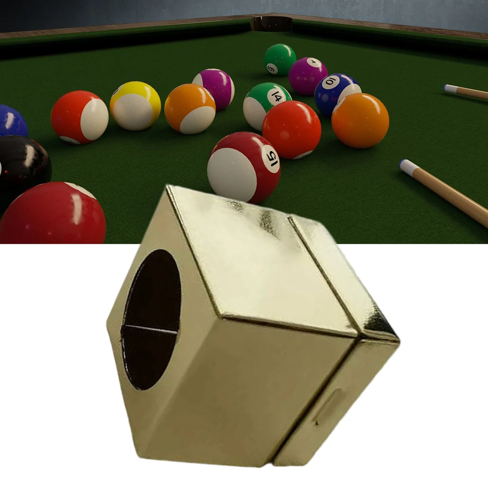 1 шт., держатель для мела для бильярда, 25x25x25 мм, алюминиевый чехол для кия, зажим для хранения мела для бильярда/снукера, тренировочные турнирные детали клуба