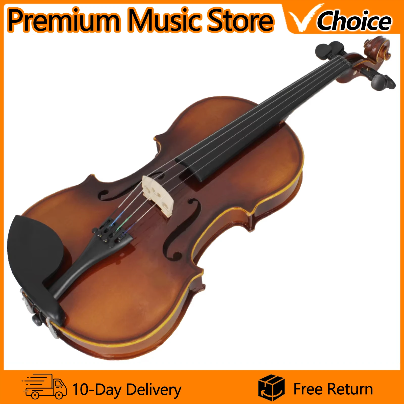 IRIN AV-04 Violine Akustische Violine Anfänger Violine 4/4 3/4 1/2 1/4 1/8 Volle Größe Fichtenholz Saiten Instrument mit Koffer Bogen
