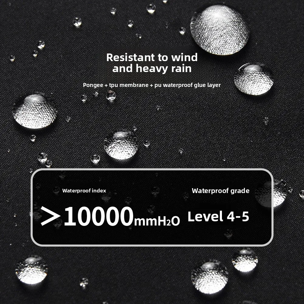 WOSAWE Motorcycle Rain Pants Waterproof Windproof Men Outdoor Moto Riding Trousers Elastic Waist Side Pockets Camping Gear