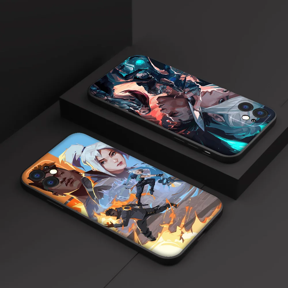 SK165 VALORANT GAME Phone Soft Case for iPhone 12 11 X XS XR Pro Max 6 6s Plus SE