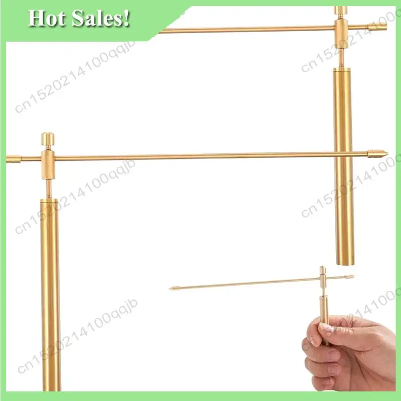 

-FDDT Dowsing Rods Copper 1 Pair Smooth Rotation Divining Rods Solid Copper Rods Dowsing Rods Spiritual With Instructions