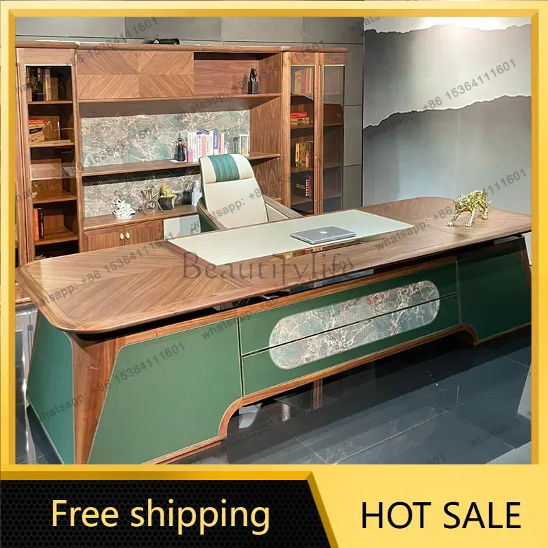 LJY Light Luxury European Computer Desks Standing Secretary Unusual Work Computer Desks Reception Executive Escritorio Furniture
