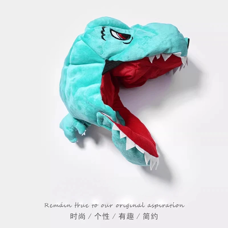 Cartoon Crocodile Funny Creative Dinosaur Performance Prop Stuffed Plush Toy Puppet Show Gift for Kids Parties