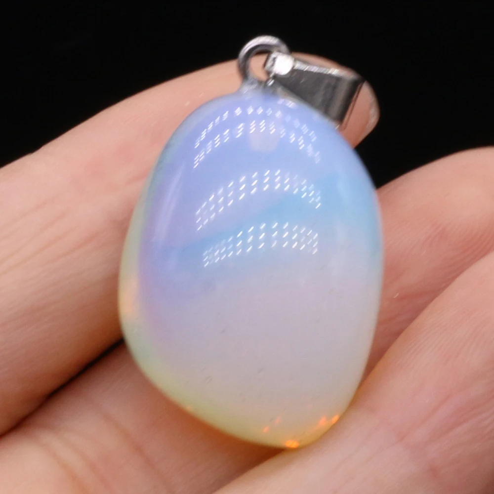 Natural Semi-precious Stone Pendant Irregular Cherry Blossom Agate for DIY Jewelry Making Necklace Size15x20-18x25
