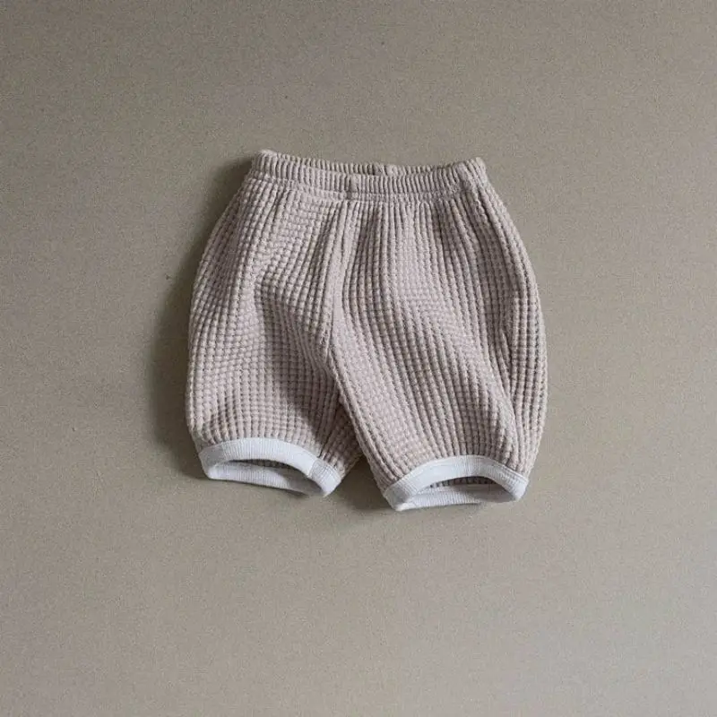 Ensemble de vêtements gaufrés coréens pour bébés garçons et filles, pull et pantalon PP, shorts pour bébé de 0 à 2 ans, trempés de sport, automne,