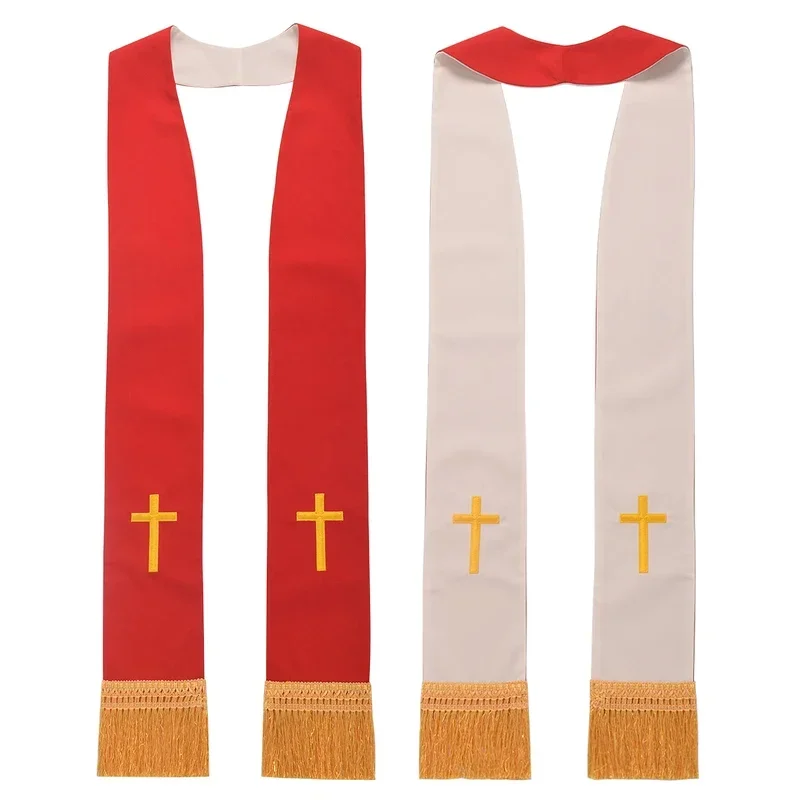 Anglican Priest Clergy Double Sided Unisex Adults Catholic Mass Pastor Liturgical Overlay Reversible Stole M13