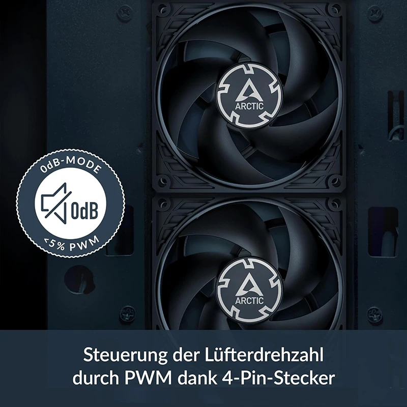 ARCTIC P9 PWM PST 92mm Black Fan with Cable Splitter - Optimized for Static Pressure -200-3000 RPM - Quiet And Efficient Cooling