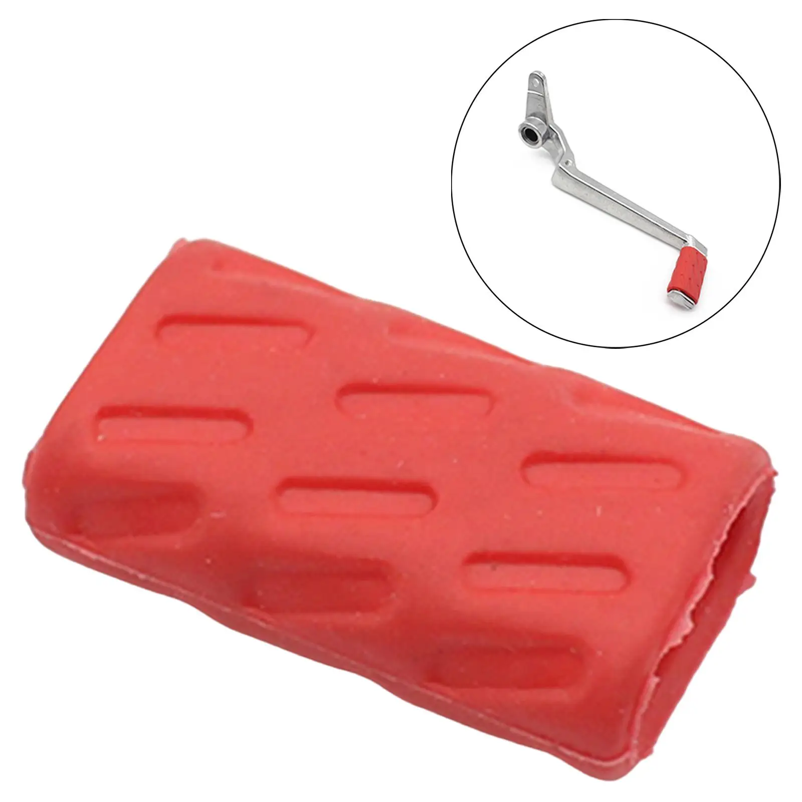 Red Motorbike Pedal Lever Silica Gel Foot Cover for Ducati Replacement Premium Spare Parts Toe Pegs Cover