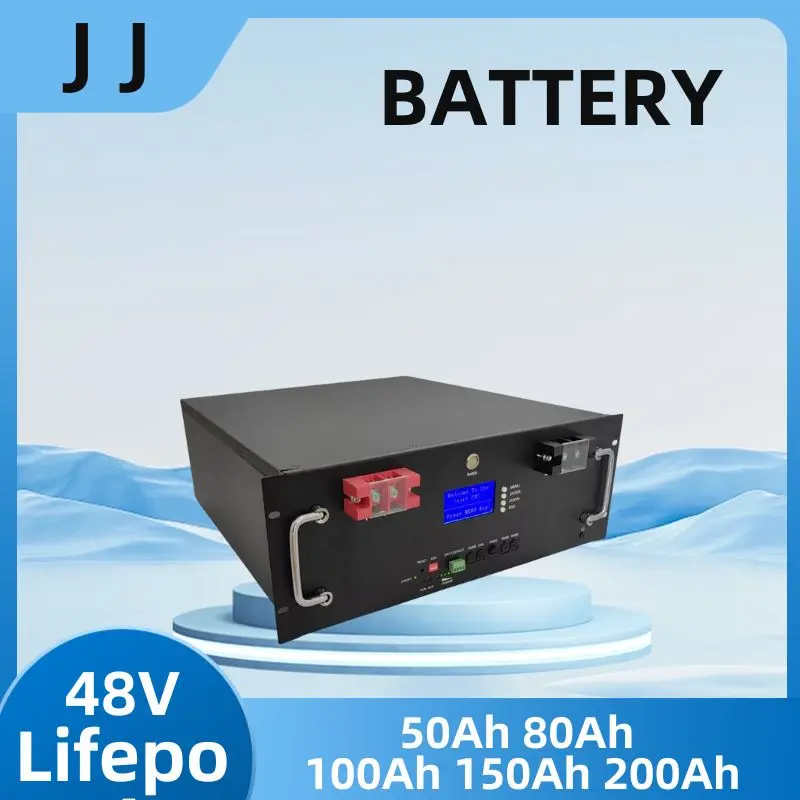 

JJ 48V 50Ah 100AH 120Ah 150Ah 200Ah Lifepo4 литиевая батарея Bluetooth BMS для солнечной системы гибридный инвертор 2000W 5000W 10KW 100K