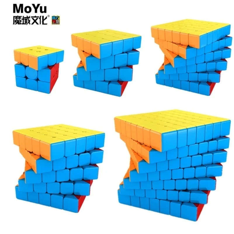 MoYu meilong 2x2 ~ 7x7x7 magiczna kostka 3x3 prędkość kostka 7x7 Puzzle Cubo Magico Profissional kostka do gry edukacyjne zabawki dla dzieci