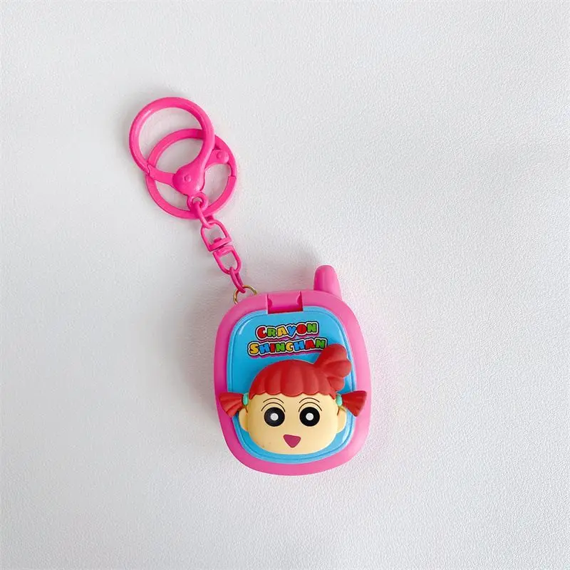 New Crayon Shin-chan anime peripheral cartoon cute game console keychain schoolbag backpack high-value pendant gift wholesale view 3