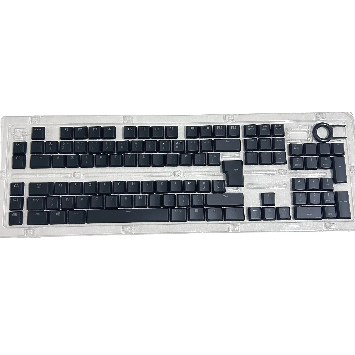 110 Pcs Translucent Keycaps for G915, Mechanical Keycaps Set with Italy Layout (AZERTY) – for Logitech G915/G915 TKL