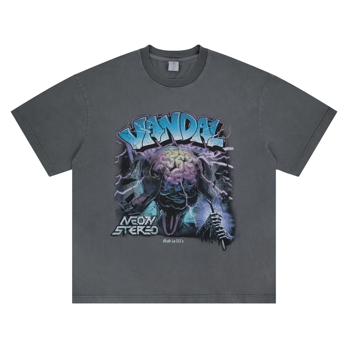 

Футболка с цифровой печатью Myed Brain, мужская и женская уличная футболка унисекс из плотной ткани, футболка