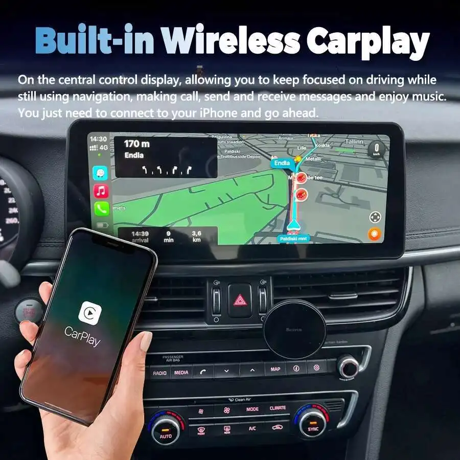 12.3inch Carplay For KIA OPTIMA K5 2014 2015 4G Android Car Multimedia Touch Screen Auto GPS Navigation Audio Video Car Radio