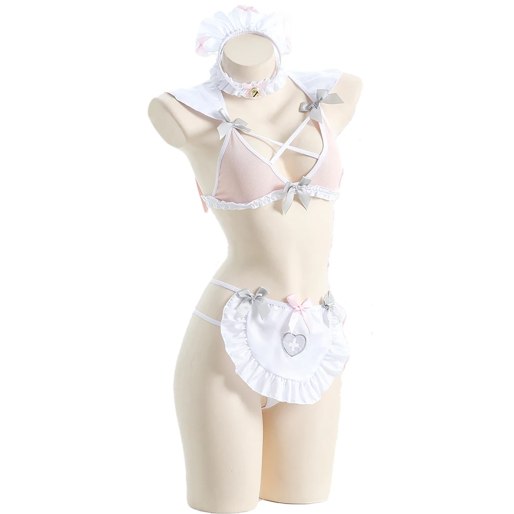 AniLV Anime Maid Underwear Outfits Women Nurse Sexy Lingerie Cosplay Erotic Pajamas Costumes